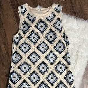 NWT Midi Sleeveless Crochet Dress